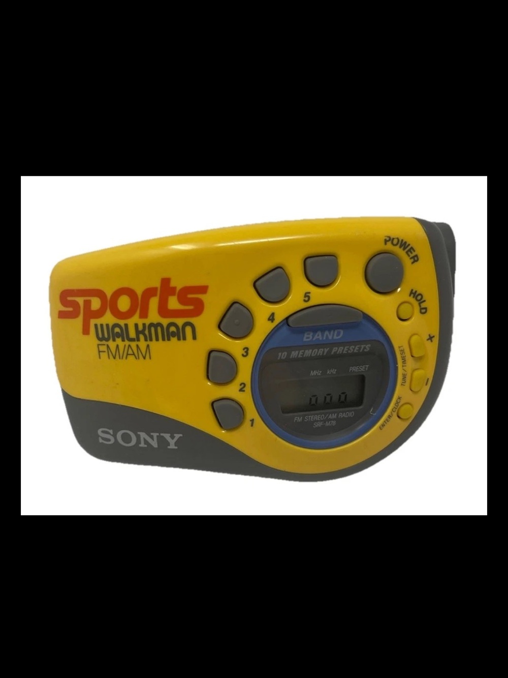 Vintage Sony Sports Walkman SRF-M78 FM/AM Radio